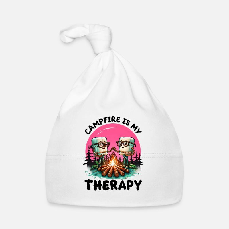 Campfire is my Therapy Baby Bio-Mütze