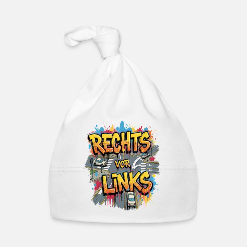 Rechts Vor Links -Graffiti Style Baby Bio-Mütze