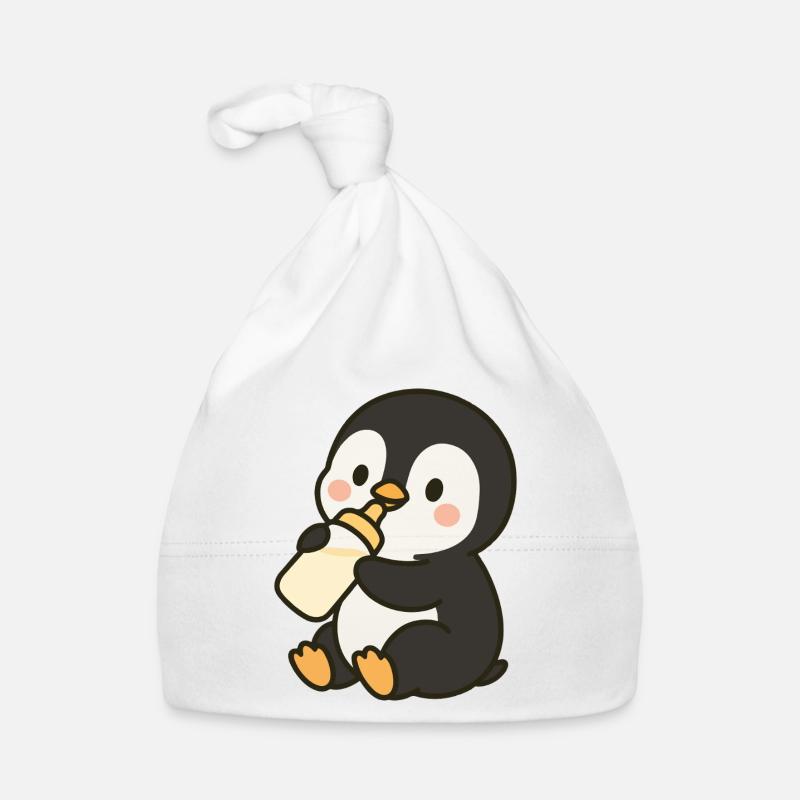 Fläschchen-Pinguin Baby Bio-Mütze