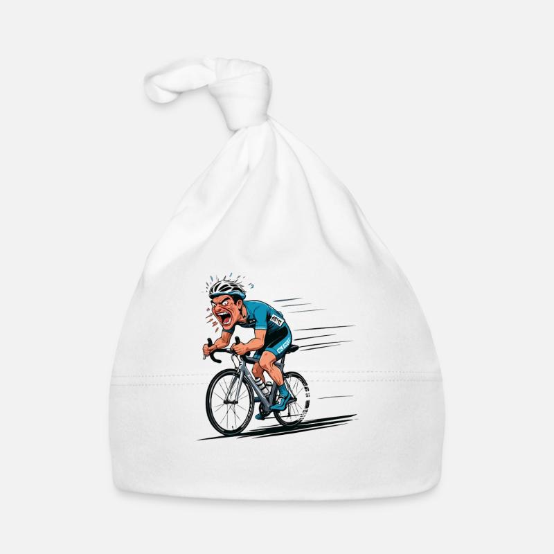 Cycliste Vélo de route Vélo de route Vélo de route - Bonnet bio Bébé - blanc