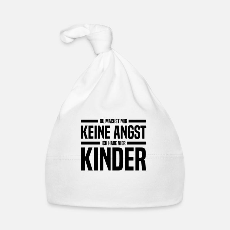Vier Kinder Eltern Vater Mutter Baby Bio-Mütze