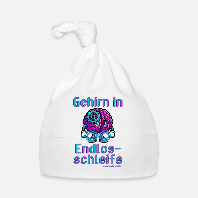 Brain in an endless loop Organic Baby Cap