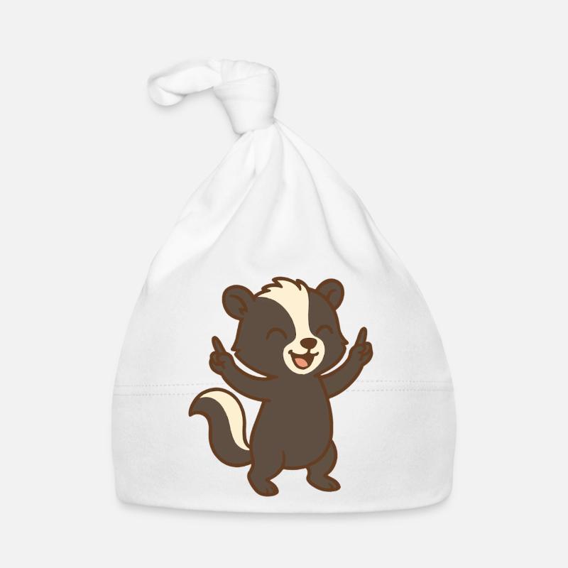 Cheer Up Skunks Organic Baby Cap