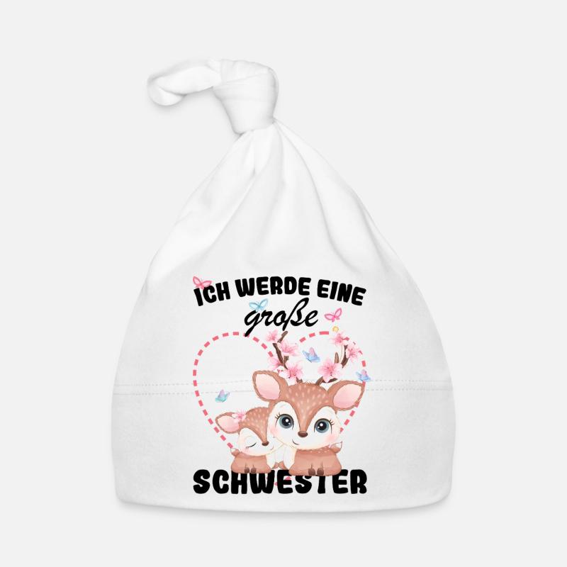 Nachwuchs Verkünden Ich Werde Große Schwester 2026 Baby Bio-Mütze