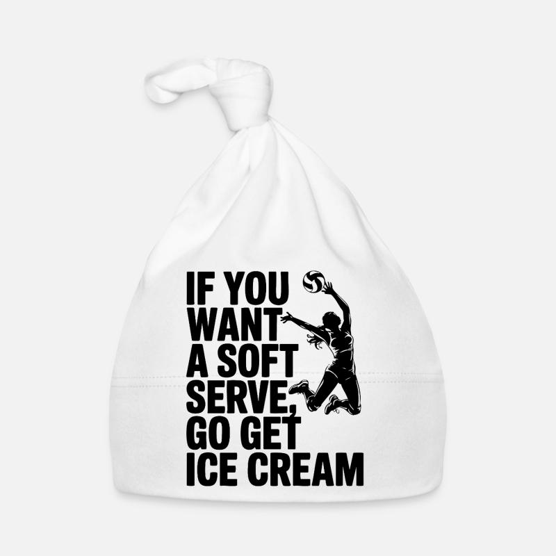 Soft-serve ? Puis c’est parti pour la glace – le volleyball Bonnet bio Bébé