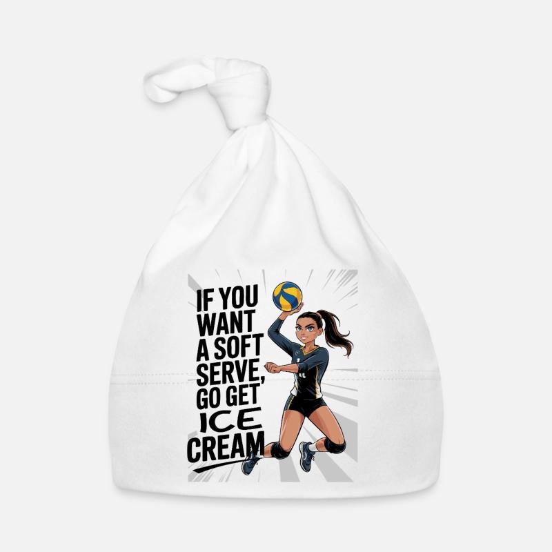 Soft-Serve? Dann ab zum Eis – Volleyball Baby Bio-Mütze