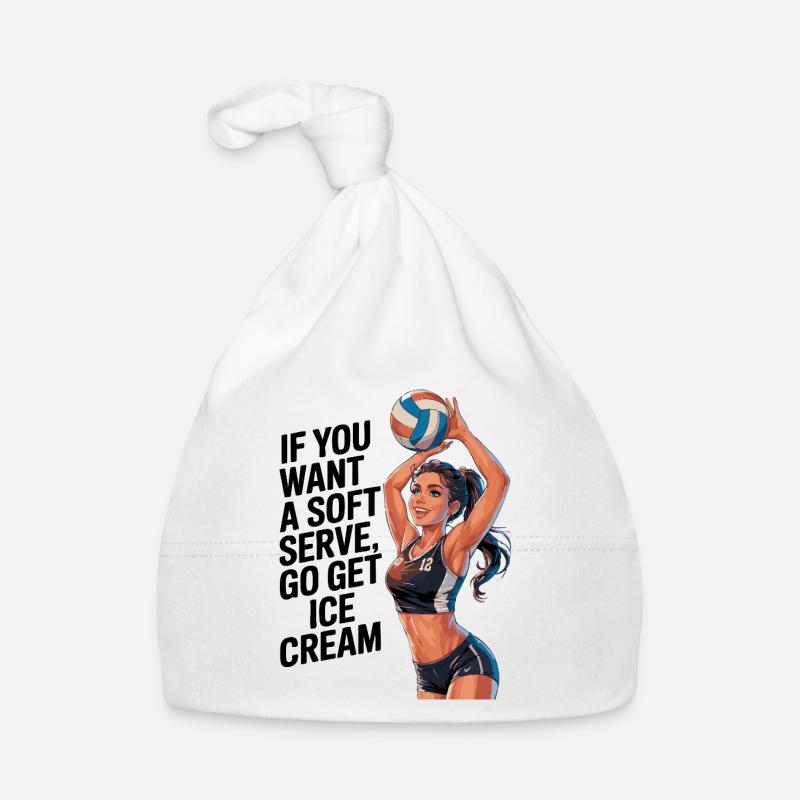 Soft-Serve? Dann ab zum Eis – Volleyball Baby Bio-Mütze
