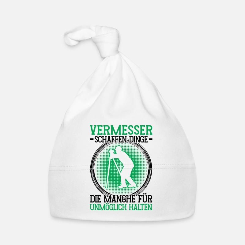 Land surveyor impossible surveyor Organic Baby Cap