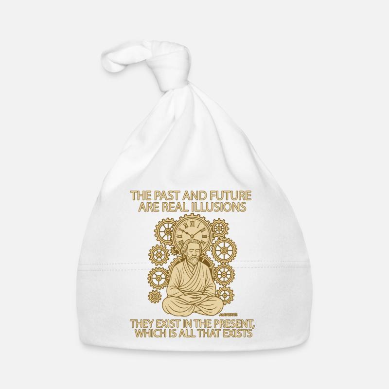 Alan Watts Present Time Citation Tee Bonnet bio Bébé