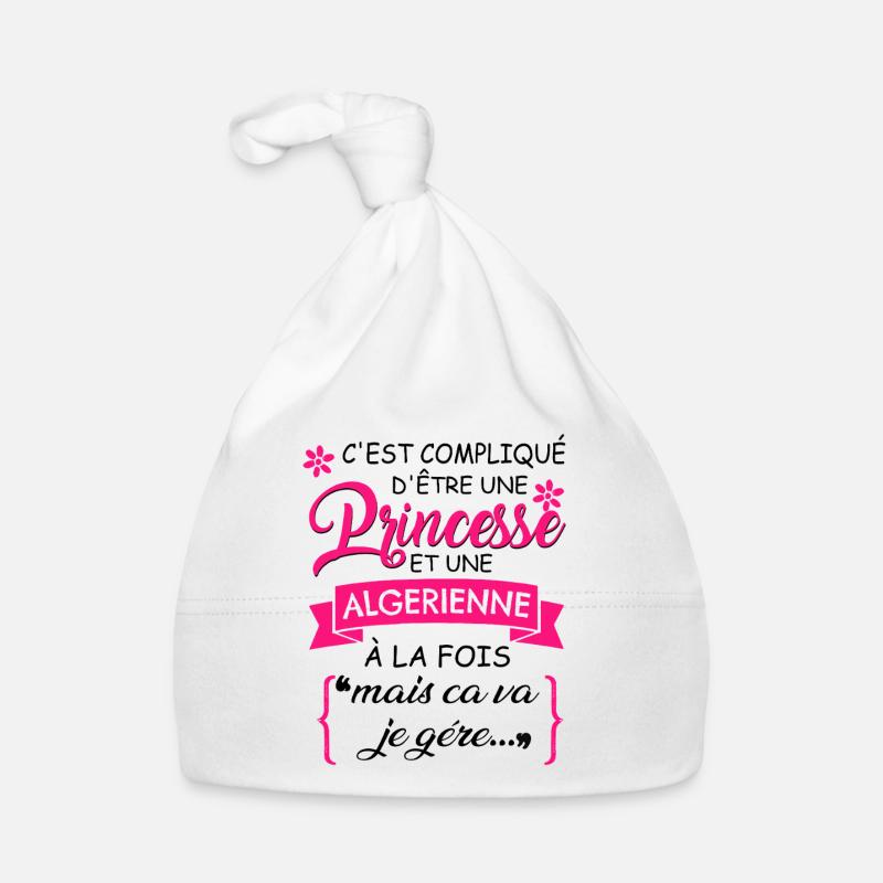 C'est Complique D'être Une Princesse Algerienne Bonnet bio Bébé
