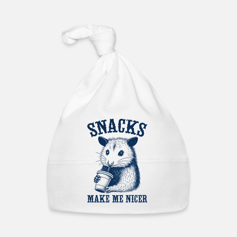 Funny possum design Organic Baby Cap
