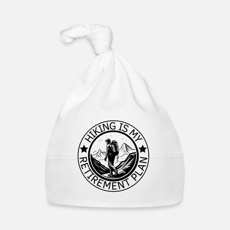 La randonnée est mon plan de retraite Bonnet bio Bébé