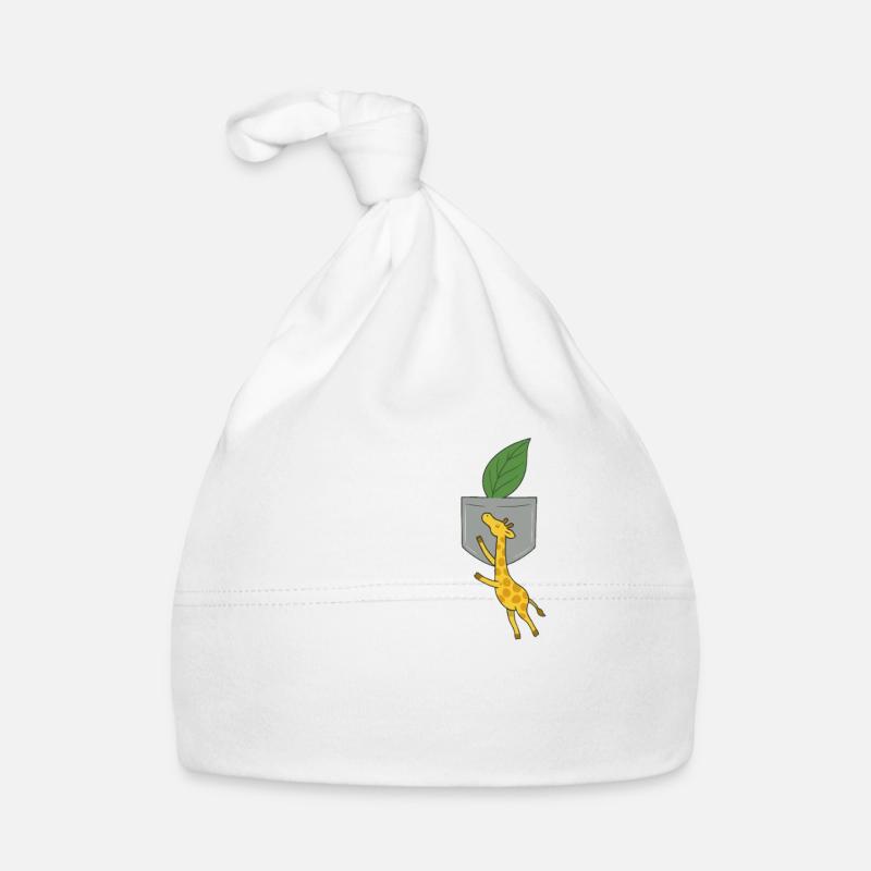 Cute Giraffe Design Organic Baby Cap