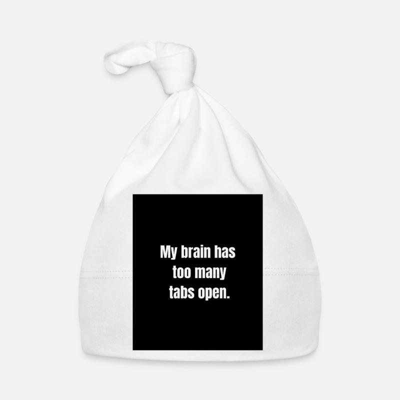 Too Many Tabs – Overthinking in Progress Organic Baby Cap