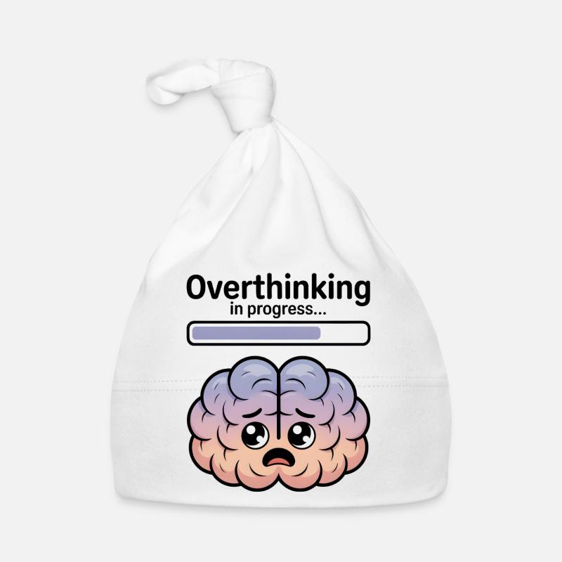 Overthinking in progress Organic Baby Cap