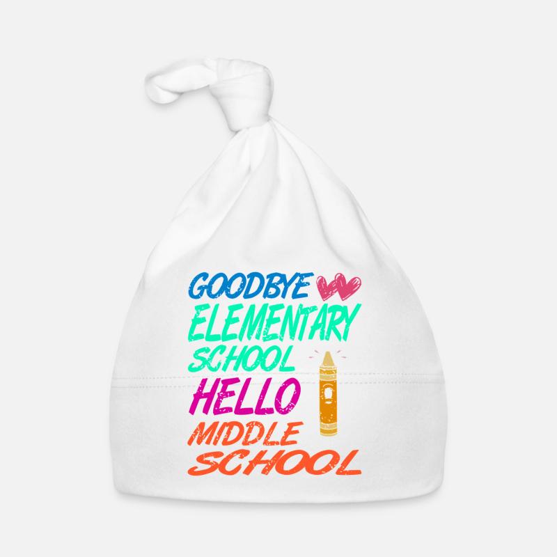 Goodbye Elementary Hello Middle School Journey Organic Baby Cap
