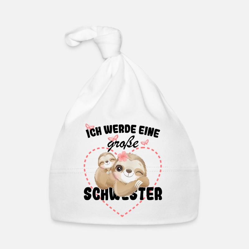 Nachwuchs Verkünden Ich Werde Große Schwester 2026 Baby Bio-Mütze