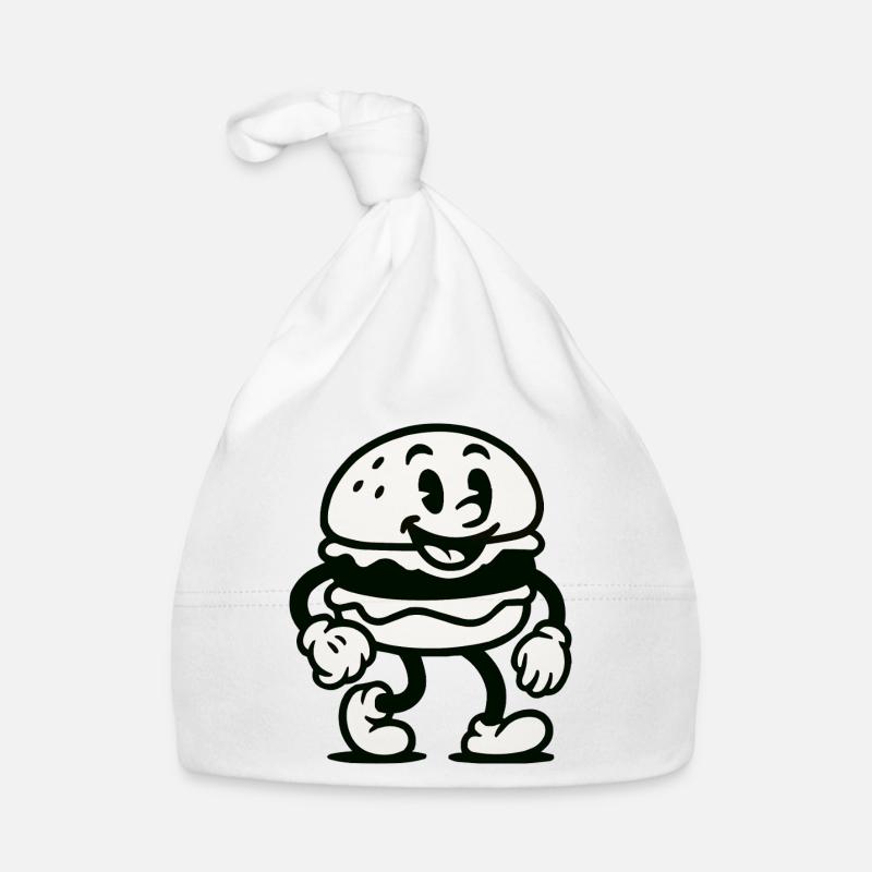 Burger Bande dessinée Bonnet bio Bébé