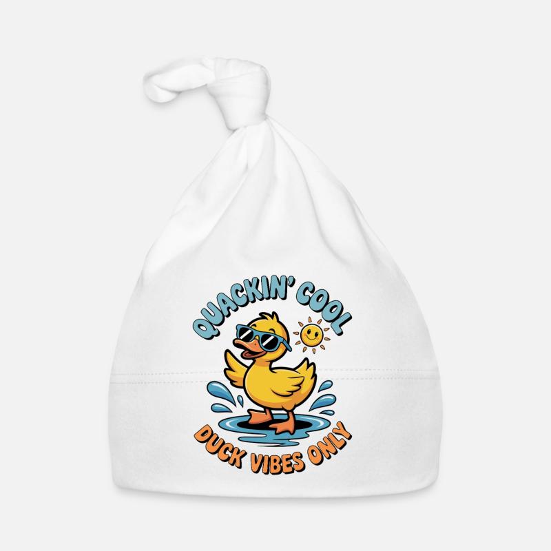 Cute duck design Organic Baby Cap