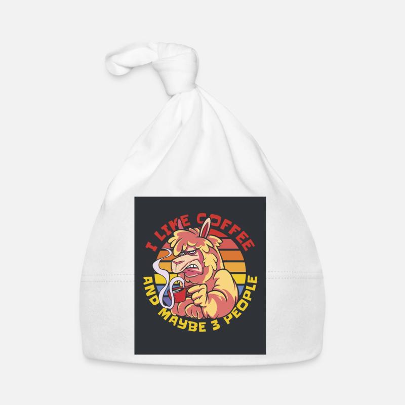 16992 GrumpyAlpacaTshirt PR Organic Baby Cap