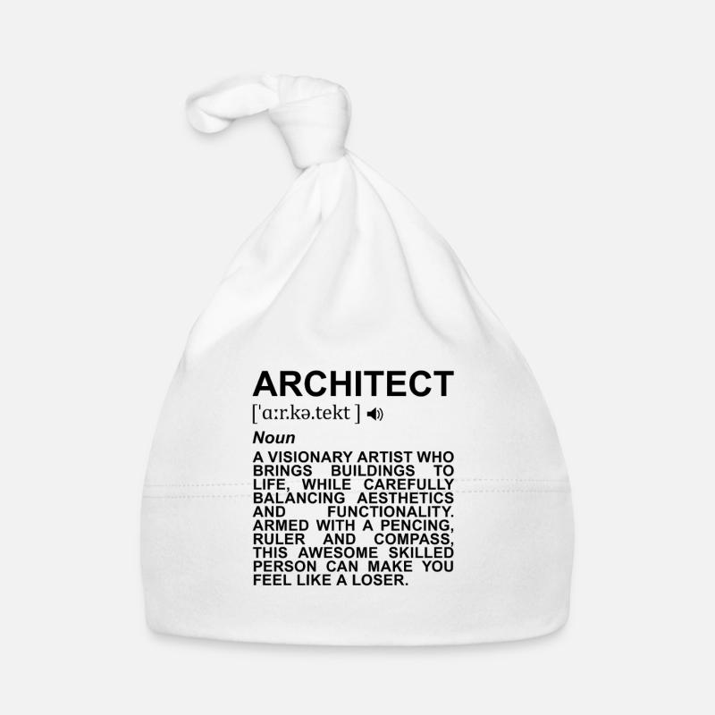 Architect Meaning Organic Baby Cap