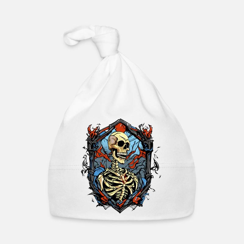 Skeleton1 small Baby Bio-Mütze