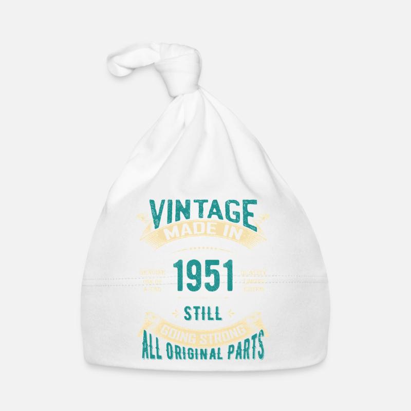 Vintage 1951 Made In Still Going Strong Organic Baby Cap