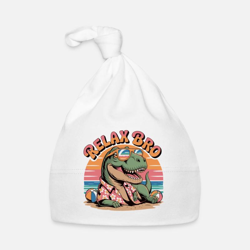Relax Bro Dinosaurier Strandmuster Baby Bio-Mütze