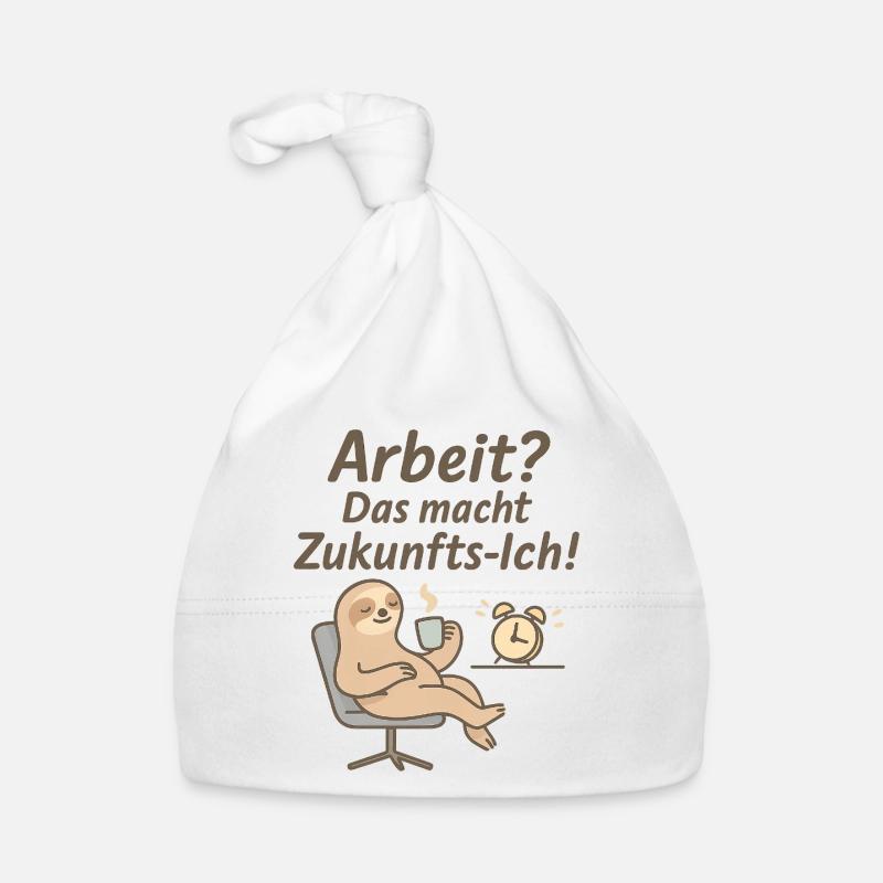 Future-oriented workhorse motif Organic Baby Cap