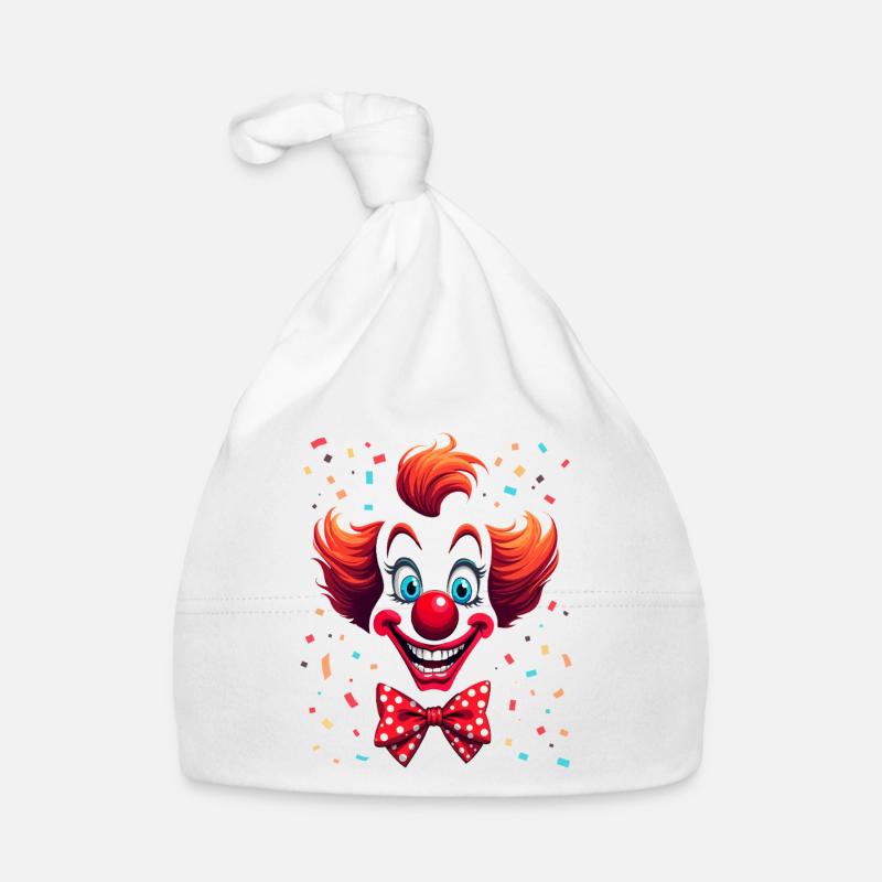 Clown coquin avec design de confettis Bonnet bio Bébé
