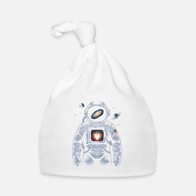 Conception d’astronaute de cœur de l’espace Bonnet bio Bébé