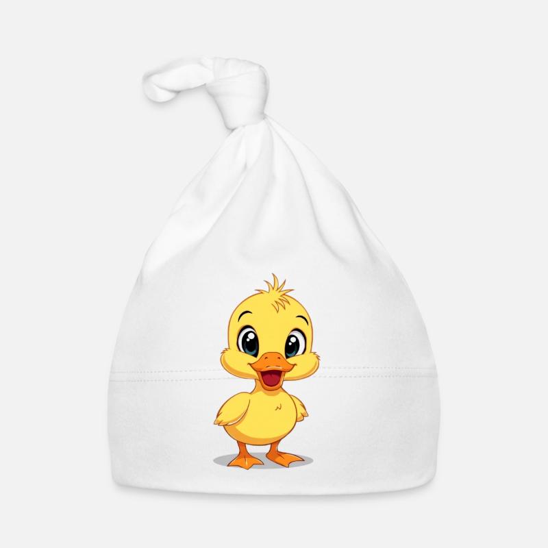 Dessin de dessin animé de caneton mignon Bonnet bio Bébé