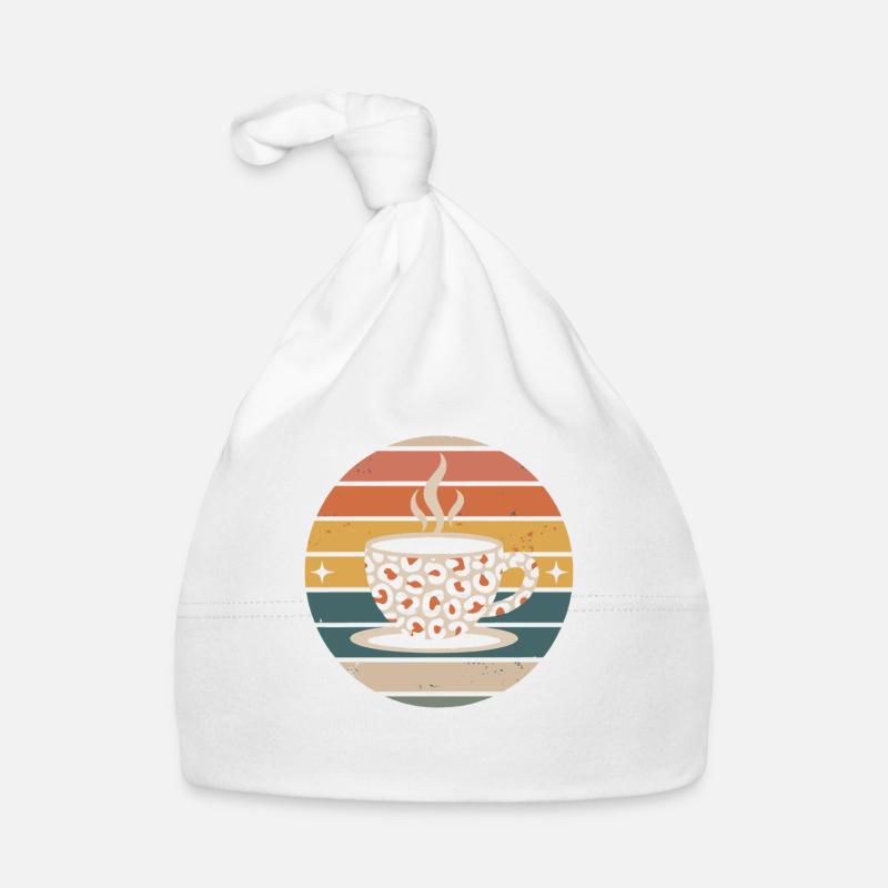 Retro Coffee Cup Coffee Organic Baby Cap
