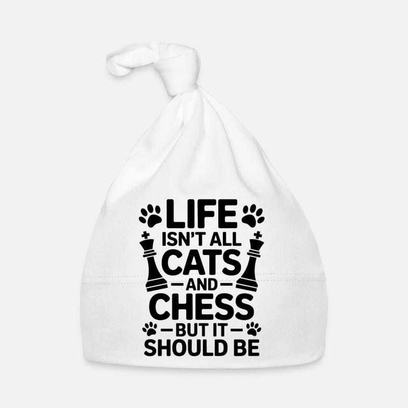 Chess Saying Chat Chess Gift Bonnet bio Bébé