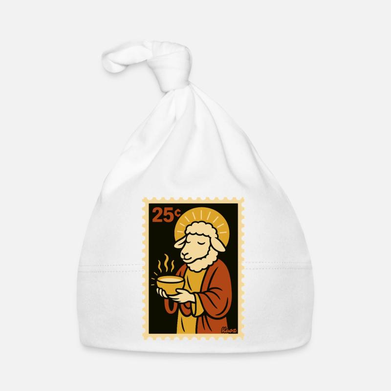Mouton doux avec halo Bonnet bio Bébé