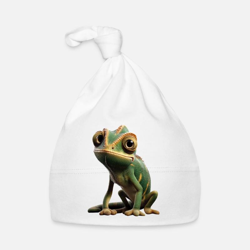 Chameleon Lizard Reptile Chameleon Iguana Lizard Organic Baby Cap