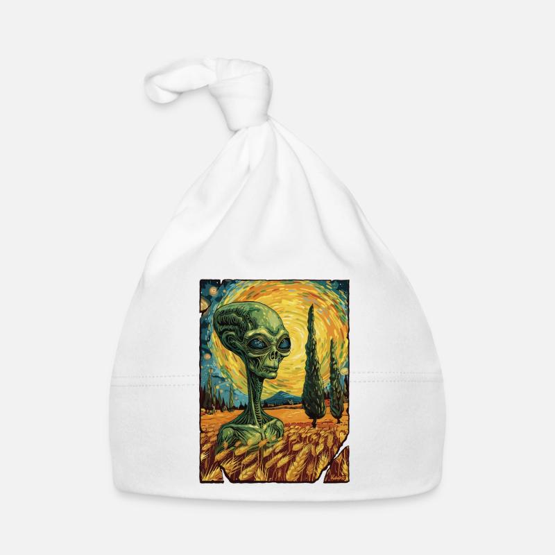 Paysage extraterrestre style Van Gogh Bonnet bio Bébé