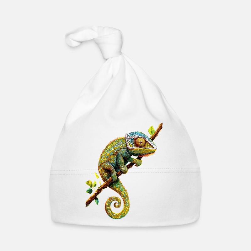 Chameleon Lizard Reptile Chameleon Iguana Lizard Organic Baby Cap