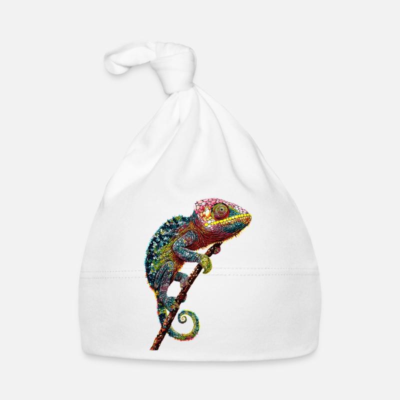 Chameleon Lizard Reptile Chameleon Iguana Lizard Organic Baby Cap