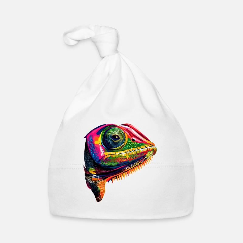 Chameleon Lizard Reptile Chameleon Iguana Lizard Organic Baby Cap
