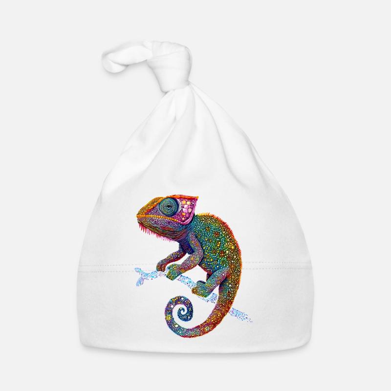 Chameleon Lizard Reptile Chameleon Iguana Lizard Organic Baby Cap