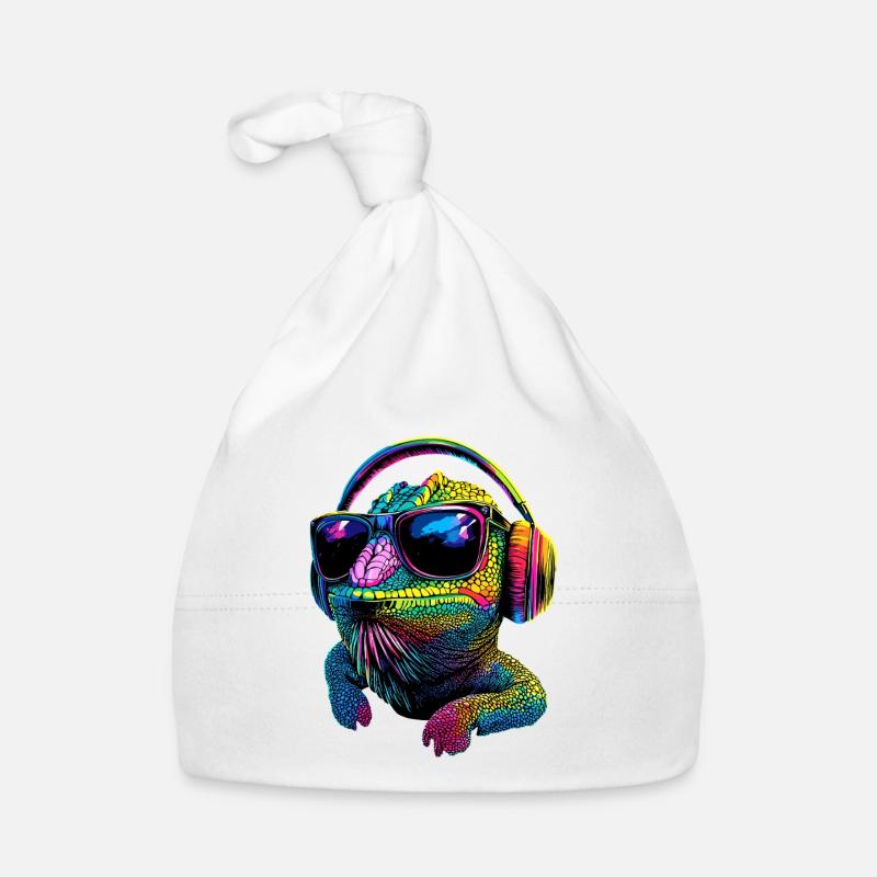 Chameleon Lizard Reptile Chameleon Iguana Lizard Organic Baby Cap