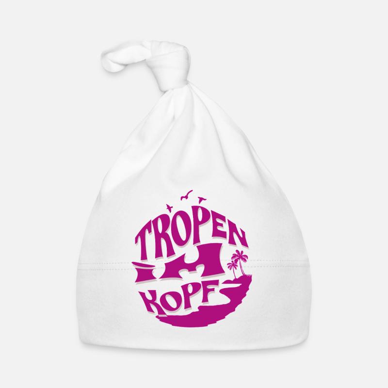 Tropical Hope Illustration Organic Baby Cap