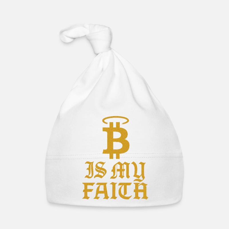 Conception du symbole de foi Bitcoin Bonnet bio Bébé