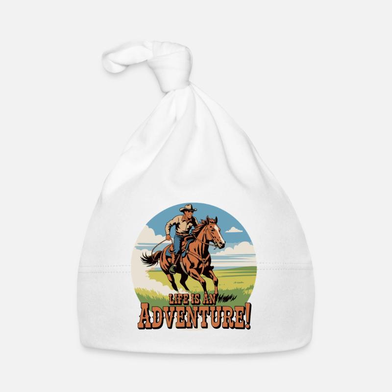Conception d'aventure de cow-boy du Far West Bonnet bio Bébé