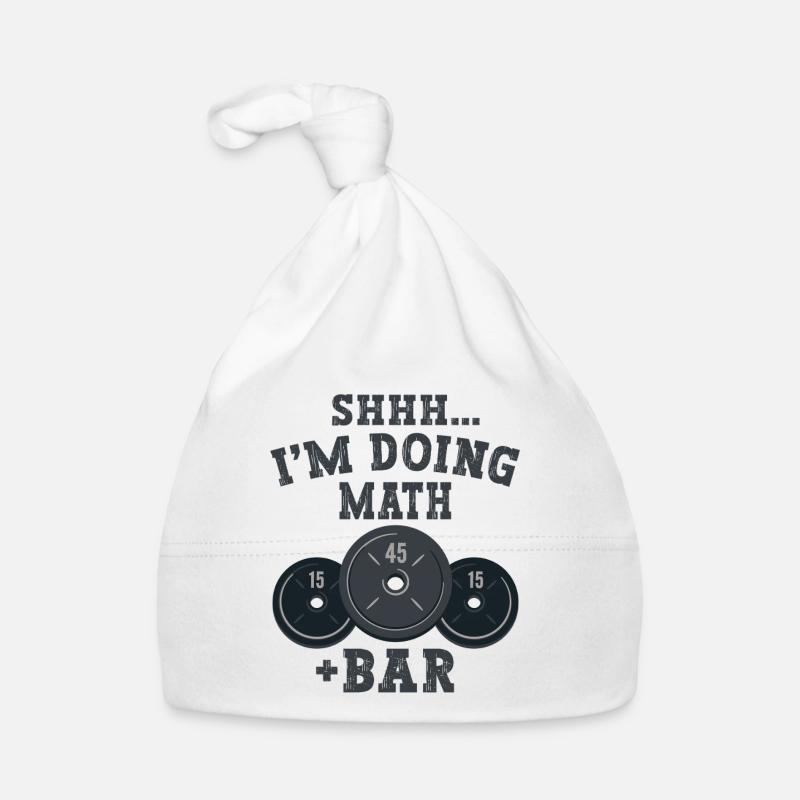 Shhh I'm Doing Math Weight Power Lifting Workout  Baby Bio-Mütze