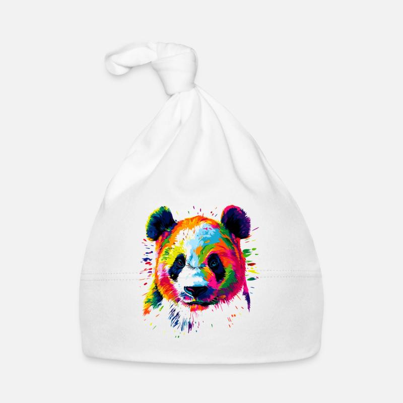 Panda Bear Giant Pandas Giant Panda Cute Panda Bear Organic Baby Cap