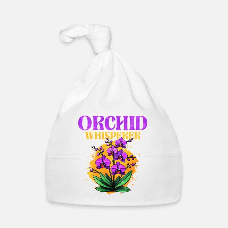 Orchidee Flüstern Design Baby Bio-Mütze