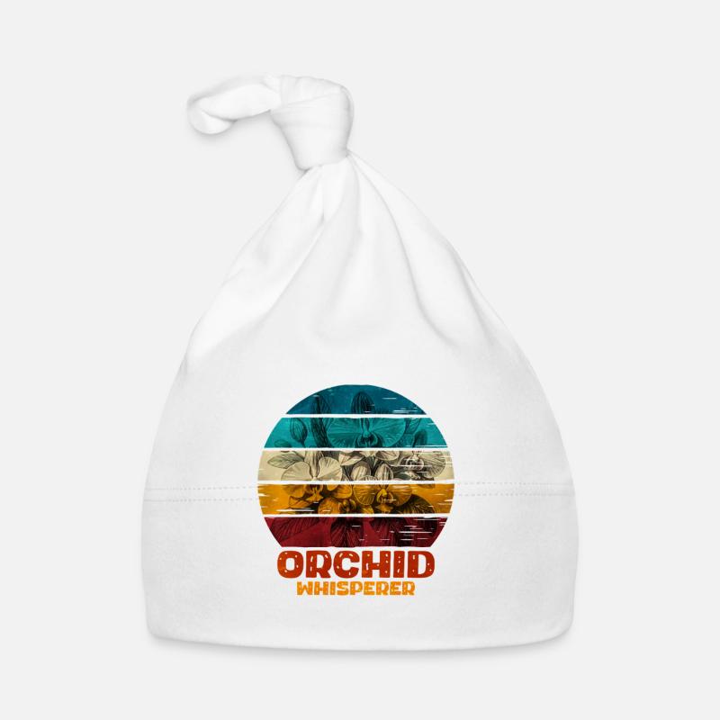 Orchidee Flüsterer Design Baby Bio-Mütze