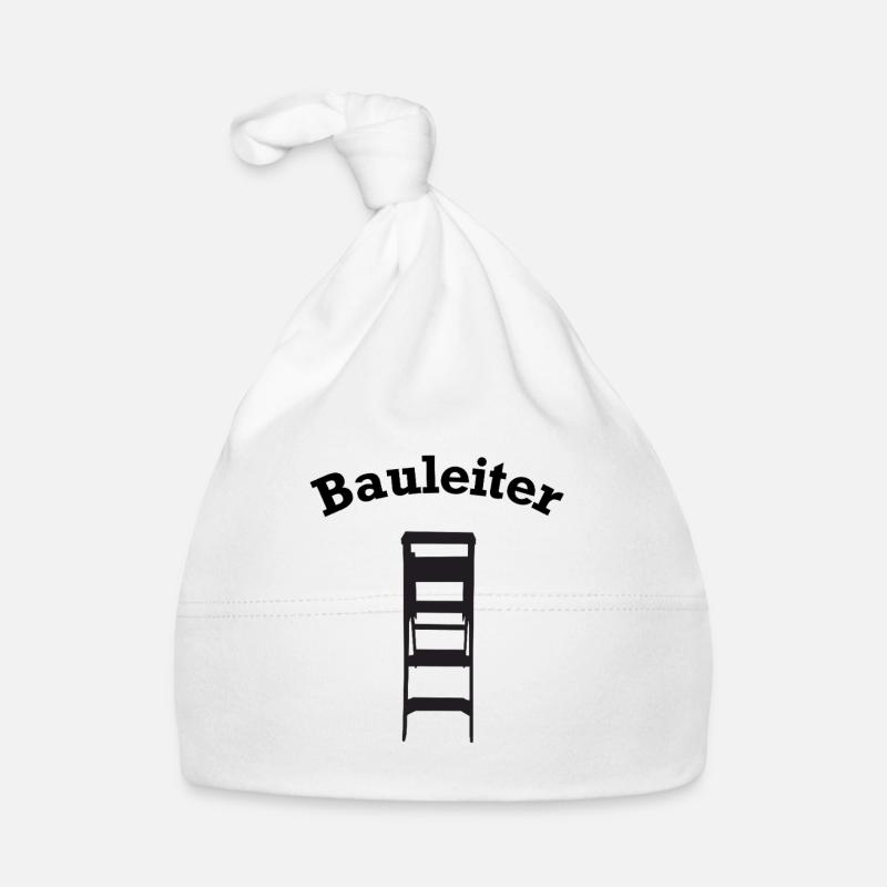 Chef de chantier chantiers de construction drôles - Bonnet bio Bébé - blanc